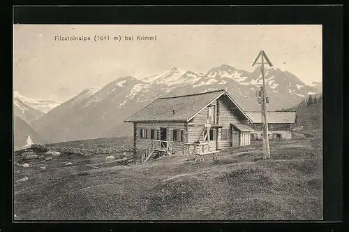 AK Filzsteinalpe bei Krimml, Panorama