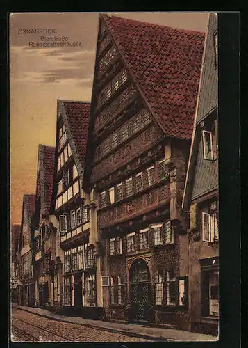 AK Osnabrück, Bierstrasse mit Renaissancehäusern