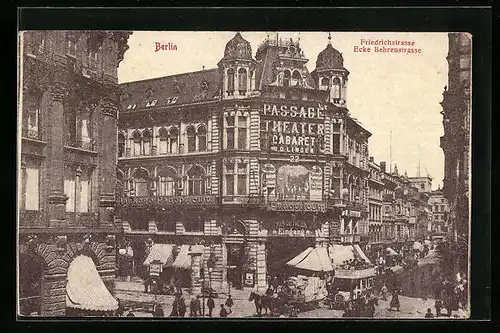 AK Berlin, Friedrichstrasse Ecke Behrenstrasse