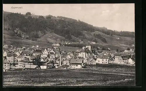 AK Appenzell, Teilansicht mit Umgebung