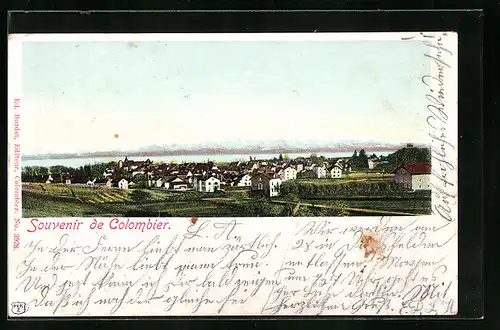 AK Colombier, Panorama des Ortes