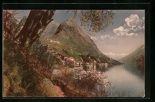 AK San Mamette, Ortsansicht mit Schloss