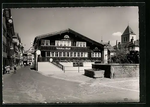 AK Appenzell, Dorfpartie im Schnee