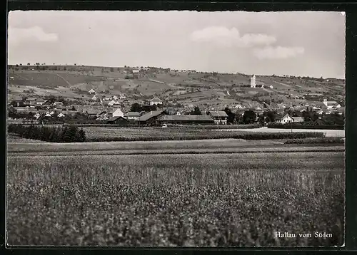 AK Hallau, Ortsansicht von Süden