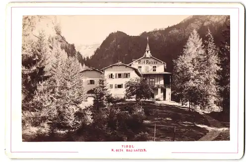 Fotografie Alois Beer, Klagenfurt, Ansicht Bad Ratzes, Blick auf den Gasthof Bad Ratzes