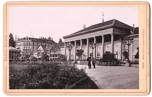 Fotografie Römmler & Jonas, Dresde, Ansicht Baden-Baden, Partie am Conversationshaus