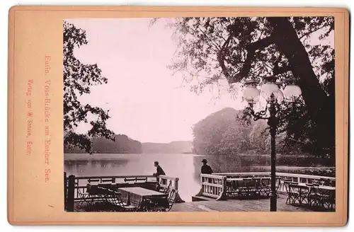 Fotografie W. Struve, Eutin, Ansicht Eutin, Partie aus dem Gasthaus Voss-Brücke am Eutiner See