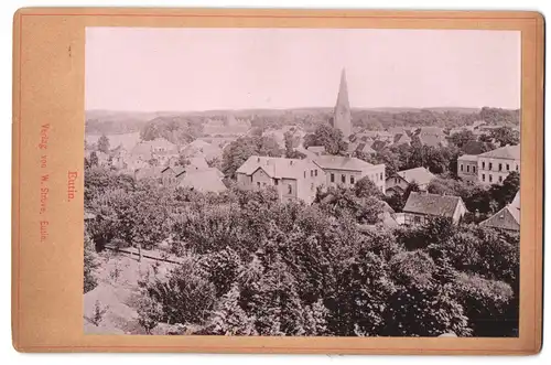Fotografie W. Struve, Eutin, Ansicht Eutin, Blick über die Dächer der Stadt
