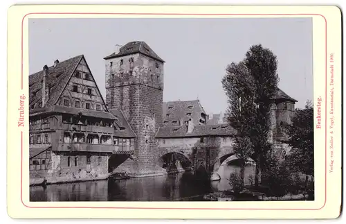 Fotografie Zedler & Vogel, Darmstadt, Ansicht Nürnberg, Partie am Henkersteg