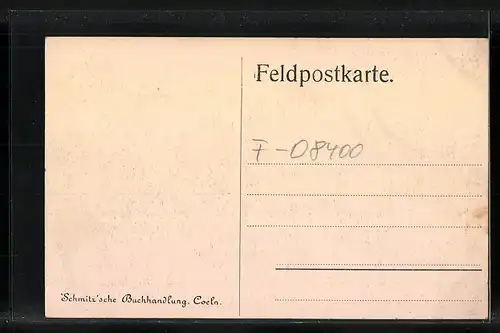 AK Vouziers, Soldaten vor dem Rathaus