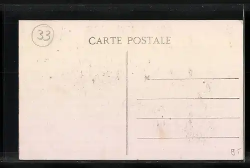 AK Preignac, La Mairie et Route Nationale