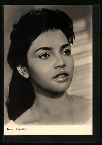 AK Schauspielerin Aurora Depestre Nahaufname vom Gesicht