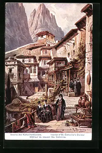 Künstler-AK Friedrich Perlberg: Inneres des Katharinenklosters