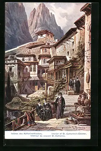 Künstler-AK Friedrich Perlberg: Inneres des Katharinenklosters