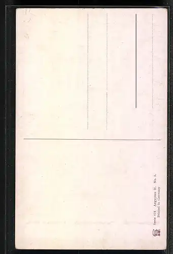 Künstler-AK Friedrich Perlberg: Tempel von Karnak bei Nacht