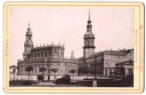 Fotografie Römmler & Jonas, Dresden, Ansicht Dresden, Blick auf die Katholische Hof-Kirche