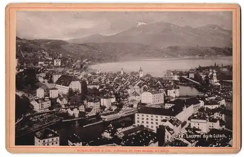 Fotografie Schroeder & Cie., Zürich, Ansicht Lucerne, Blick auf die Stadt, Panorama
