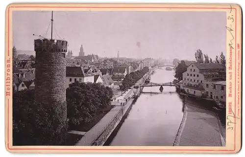 Fotografie Römmler & Jonas, Dresden, Ansicht Heilbronn, Blick in die Badestrasse und auf den Neckar