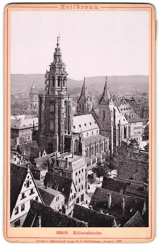 Fotografie Römmler & Jonas, Dresden, Ansicht Heilbronn, Blick über die Dächer auf die Kilianskirche