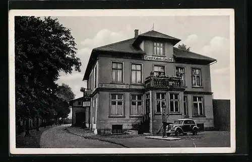 AK Sülfeld /Holstein, Kabels Gasthof mit Shell-Tankstelle