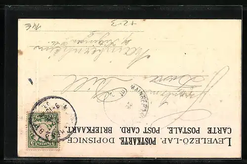 AK München, Prinz-Regenten-Theater mit Briefträger