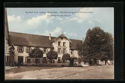 AK Zavelstein, Gasthof zum Lamm, Vorderansicht des Hauses