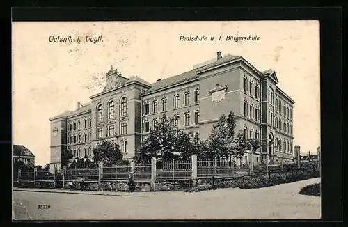 AK Oelsnitz i. Vogtl., Realschule u. I. Bürgerschule