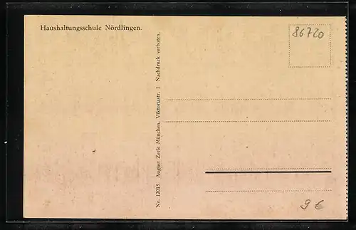 AK Nördlingen, Blick zur Haushaltungsschule