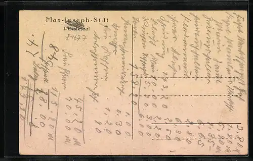 AK München-Bogenhausen, Max-Joseph-Stift, Physiksaal, Mühlbaurstrasse 15