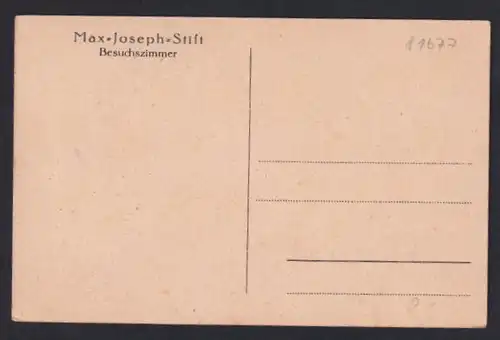 AK München-Bogenhausen, Max-Joseph-Stift, Besuchszimmer, Mühlbaurstrasse 15