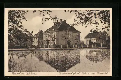 AK Brakel im Nethegau, Landwirtschaftliche Schule und Feuerteich