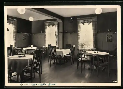 AK Vacha /Rhön, Hotel Weimarischer Hof, Innenansicht