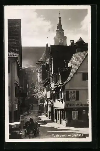 AK Tübingen, Strassenpartie Langegasse
