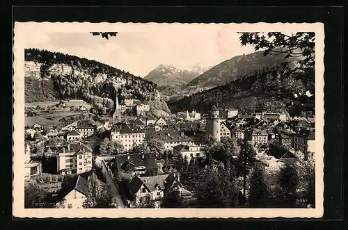 AK Feldkirch, Teilansicht mit Bergen