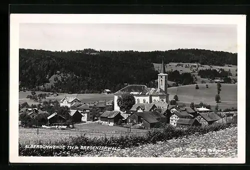 AK Alberschwende /Bregenzerwald, Ortspartie mit Kirche