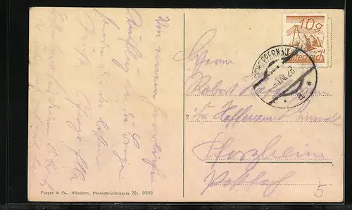 AK Schröcken im Bregenzwerwald, Ortspartie mit Kirche und Künzelspitze