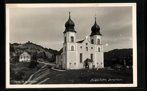 AK Bildstein, Ortspartie mit Kirche