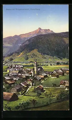 AK Bezau /Bregenzerwald, Ortsansicht aus der Vogelschau