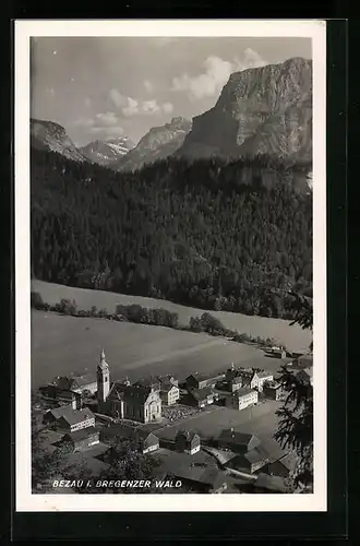 AK Bezau i. Bregenzerwald, Ortsansicht von oben