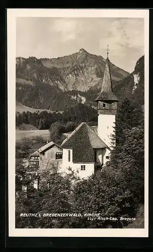 AK Reuthe, Kirche aus der Vogelschau