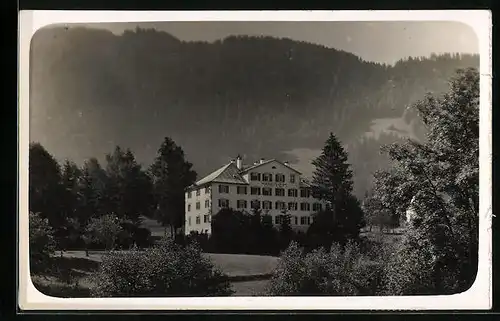 AK Andelsbuch, Ortsansicht mit Gasthaus Marienheim