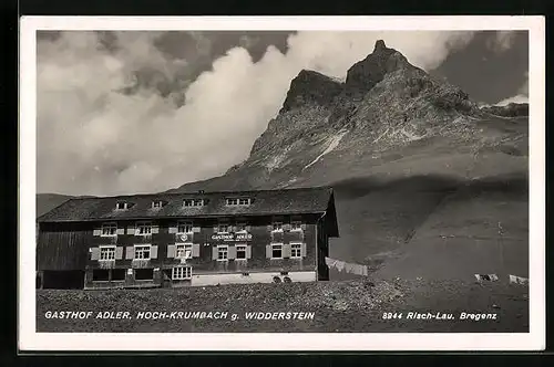 AK Hoch-Krumbach, Gasthof Adler g. Widderstein