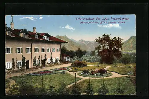 AK Brannenburg, Hotel und Erholungsheim des Bayr. Postverbandes, Nebengebäude