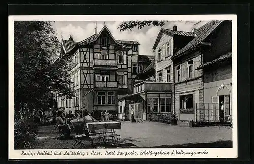 AK Bad Lauterberg i. Harz, Hotel Langrehr, Erholungsheim d. Volkswagenwerke