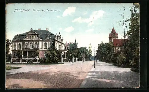 AK Hannover, Strassenpartie am Listerturm
