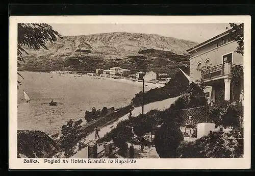AK Baska, Pogled sa Hotela Grandic na Kupaliste