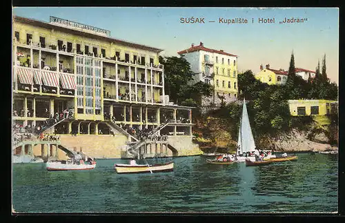 AK Susak, Kupaliste i Hotel Jadran
