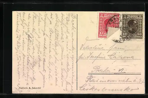 AK Kraljevica, Totalansicht vom Wasser gesehen