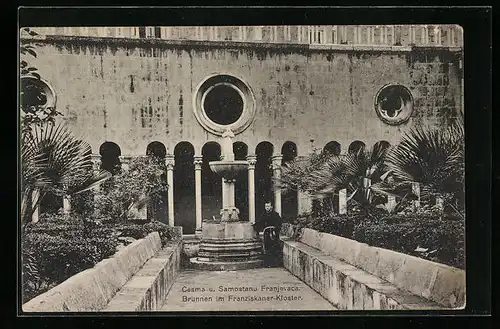 AK Ragusa, Brunnen im Franziskaner Kloster