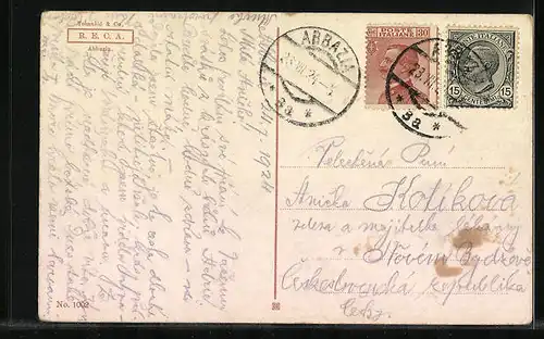 AK Ika, Teilansicht mit Hafen